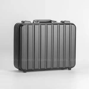 Portable Medium-sized Aluminum Box Multi-functional Toolbox with Sponge Shock-absorbing Feature, Custom-made