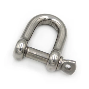 AISI304 M5 Adjusted Shackle Outdoor European Type D Shackle for Camping Survival Rope Bracelets