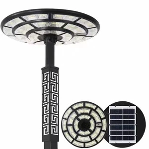 500W 1000W Remote Light Control UFO Lamp Park All in One LED Solar Garden Light Solar Street Light