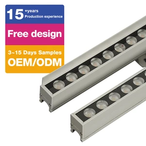 Aluminum Profiles Projector Outdoor Linear Lamp Facade Lights Building Lighting Led Strip Light