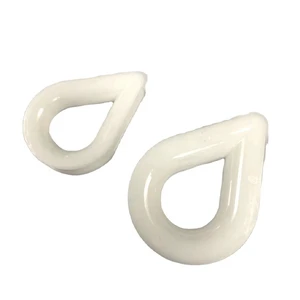 CWB Nylon Plastic Smooth Metric Thimbles for 8mm-16mm Wire Ropes White Sailing Apparatus Replacement