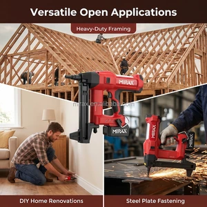 220V Brushless Motor Cordless Steel Nail Gun Wholesale Safe Battery Powered Nail Gun for Construction and Carpentry