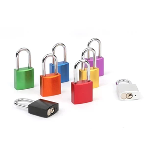 Custom Lock Shackle 25mm Pad Lock Colorful Solid Aluminum Safety Padlocks