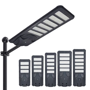 High Quality Solar LED Street Light IP65 Waterproof ABS Material LiFePO4 Battery Monocrystalline Solar Panel Highway DC Road