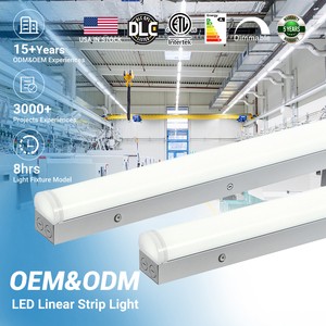 Hot Sale Office Surface Mounted Batten Strip Light 2ft 4ft 5ft 8ft 15w 20w 25w 30w 40w 55w 60w 65w Led Linear Light