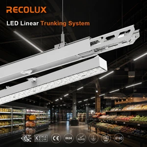 Energy Efficient IP40 LED Linear Trunk System Retrofit Lighting Solution 5-Year Warranty CCT Switchable CE Certified for