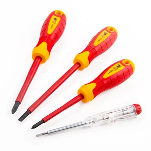4PCS Electrical Electrician Tool Vde Insulated Insulation Screwdriver Set