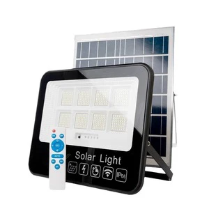 Solar Light Outdoor Ip67 Solar Flood Light 100W 200W 300W 400W 500W LED Spotlight With Panel ABS Body for Garden