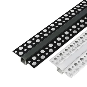 ShenZhen Manufacturer Ceiling Drywall LED Recessed Profile Aluminum Channel Plaster LED Aluminium Profile Gutter