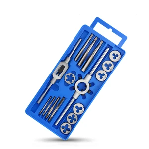 Tap die hardware tools hand tapping wrench round die hanger metric British tapping sleeve set