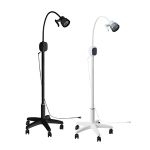 Mobile LED Dimmable Surgical Auxiliary Light Flexible Gooseneck Floor Standing Medical Exam Lamp Hospital Medical Furniture
