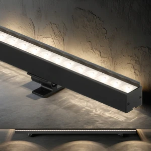 DC24V Indoor Modern Aluminum Alloy Housing Wall Wash Lighting 6W 12W 24W LED Linear Grille Light Museum Background Wall