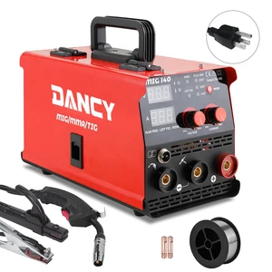 110V 140A Gasless Welding Machine MIG Synergic Control Flux Core Portable Soldadora Mig Welders Carbon Steel Welding Equipment