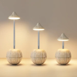 Modern Tumbler Weight Design Height Adjustable RGB Desk Lamp USB Rechargeable Touch Night Lights Bedroom Bedside LED Table Lamp