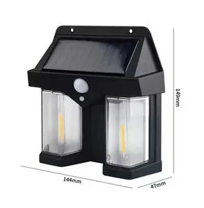 Modern Outdoor Solar Lamp with Motion Sensor IP66 LED Light Source Waterproof Landscape Garden Decoration by Sunlight Power