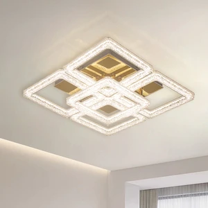 Nordic Style Rhomboid Ceiling Lamp gold lights modern design Hot Sale Decorative Bedroom Living Room
