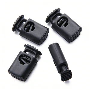 Luxury Heavy Duty Safety Bag Accessory Plastic Spring Clasp Single-hole Rope Buckle Clothing Elastic Snap Fastener