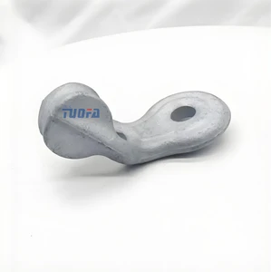 Hot Dip Galvanized Forged Steel Angle Thimble Eyelet Power Accessories Pole Line Hardware