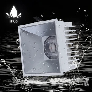 HUIA COB Chip Embedded Downlight 15W 30W Square Aluminum Commercial Led Downlights Minimalist for Hotel Hallways