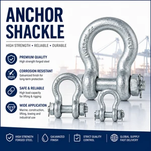 Bolt Type Anchor Shackle HDG | Heavy Duty Bow Shackle | US Type G209 Bow Shackle