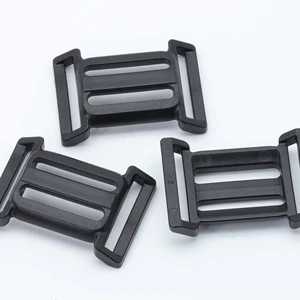 Eco-friendly Black Buckle Plastic Factory Wholesale Bag Parts & Accessories Side Release High Quality Plastic Buckles