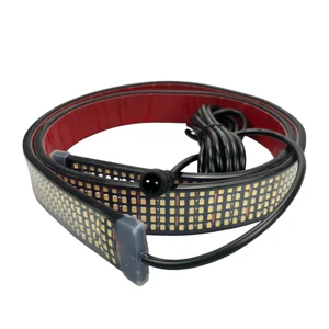 Lumina DIY Replacement 5-Row Pure White High-Density Flexible LED Strips IP67 Waterproof 12V Car Wheel Lights for Trucks Cars