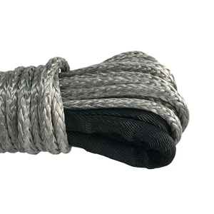 JINLI High Strength 14mm*25m Synthetic Winch Rope with Thimble for Emergency
