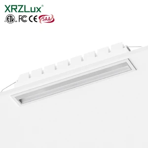 XRZLux 24W Indoor LED Ceiling Lamp Modern Aluminum Polarized Wall Washer Downlight Grille Linear Spotlight for Hotel Living Room