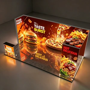 Baimeng Double Sided ODM Modular Exhibition Booth for Expo Event Backlit Light Box Stand