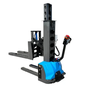 Factory Direct 1T 1.6M Lift Stacker Machine Self Loading Portable Forklift Full Electric Stackerer