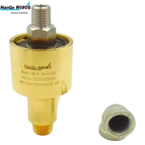 Customized Non-standard HS-X10-6 Brass Water-Cooled High Temperature Rotary Swivel 1/2 Inch Threaded Connection Polished 10 Bar