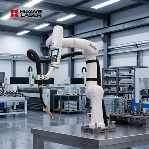 Smart Mig Welding Robot 6 Axis Arc Welding Robot Arm Heavy Duty Steel Structure Fabrication