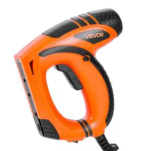 Electric Light-Duty Nail Gun 5/8 Inch 1000 Pcs Staples 3-Year Warranty Plastic for Woodworking Diy Projects Non Slip