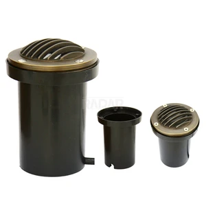 Led Low Voltage Anti Glare Cast Brass Bronze Well Lights for Outdoor Landscape Garden square Architecture Lighting