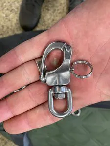 Wholesale Stainless Steel 316 Jaw Swivel Fixed Snap Shackle With Quick Release Pin for Sailboat Spinnaker Halyard