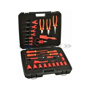TAIWAN CALIBRE 30pc VDE GS Certified Insulated Chromium Plated DIY Electrician Tool Set with OEM Safety Case 6 Month Warranty