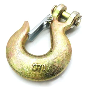 High Quality US Type G70 Steel Forged Clevis slip Hook with Latch