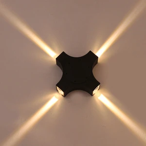 LED Exterior Wall Lights Colorful Wall Washer Hotel Hallway Art Gallery Pub Background Pattern Porch Lamp Cross Ray