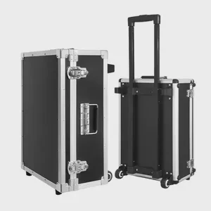 Custom Large Aluminum Sliver Tool Carrying Box Heavy Duty Aluminum Storage Brief Case