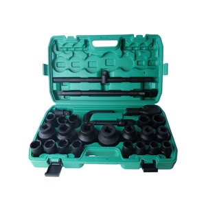 26-Piece Heavy-Duty Sleeve Set 3/4 Hexagon Plum Set 19mm-65mm Auto Repair Combined with Phosphating Matte Finish
