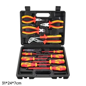 12pcs VDE Insulated Tool Set New Energy Auto Repair Multi-functional Electrician Pliers Screwdriver Strong Magnetic