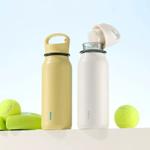PINKAH Sports 470ml 16oz Double Wall Stainless Steel Vacuum Insulated Water Bottle Tumbler Mug With Filter And Rebound Buckle