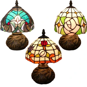 European American Creative Base Bedroom Nightlight Table Lamp Mediterranean Garden Decoration Exquisite Small Cute Table Lamp