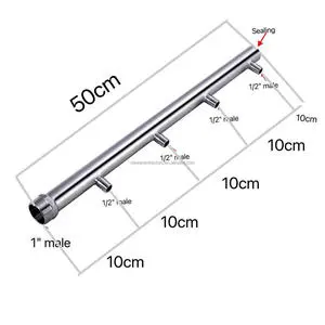 Tri-Clamp Manifold With Stainless Steel Sanitary BSP NPT Fitting