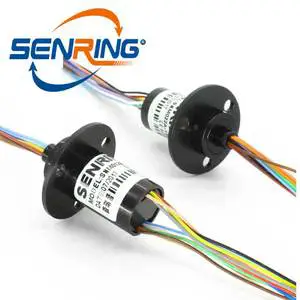 OD 12.5mm 2A 5A Current 2/3/4/6/12/18 Wires rotary Electrical Interface,capsule Slip Ring, Swivel Or Electrical rotary Joint