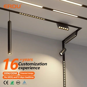 New Trend Modern LED Track Lights 3CCT Tuya Smart Professional Magnetic System 48V Surface Recessed Linear Lighting