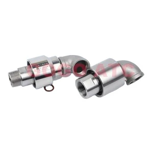 200Bar High Pressure 360 Degree Rotary Joint 50RPM DN25 1 Inch G NPT SS 304 Flange Tower Crane Spray Hydraulic Swivel Fitting