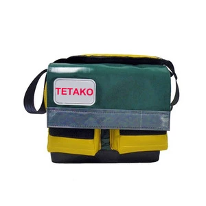 Professional Complete Custom Logo Man Large Waterproof Heavy Duty Electrician Vinyl Tarpaulin PVC Shoulder Tool Bag