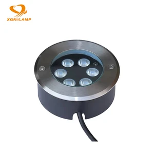 24V Landscape Outdoor Recessed Spot Inground Floor Lamp Stainless Steel/Aluminum IP67 Rated LED 3500K Warm White