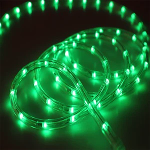 IP65 Waterproof 2 Wires Round Horizontal LED Rope Light